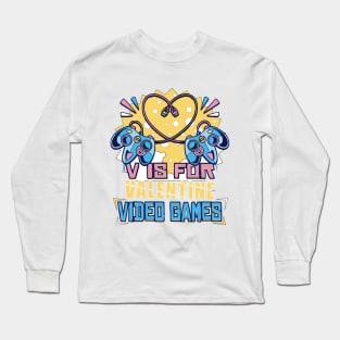 v is for video games #2 Long Sleeve T-Shirt